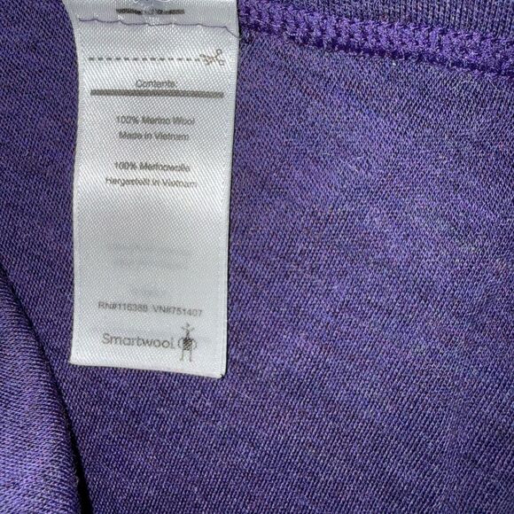 Smartwool merino wool Deep Purple Leggings Gorpcore medium - Picture 5 of 5